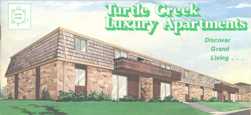 places lived, Memphis, Tennessee, Turtle Creek apartments, brochure