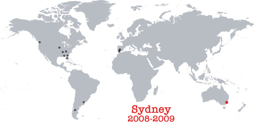 places lived, 2008-2009, Australia