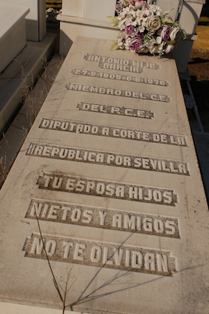 España, Spain, Andalucía, Sevilla, cemetery, cementerio, San Fernando, Antonio Mile