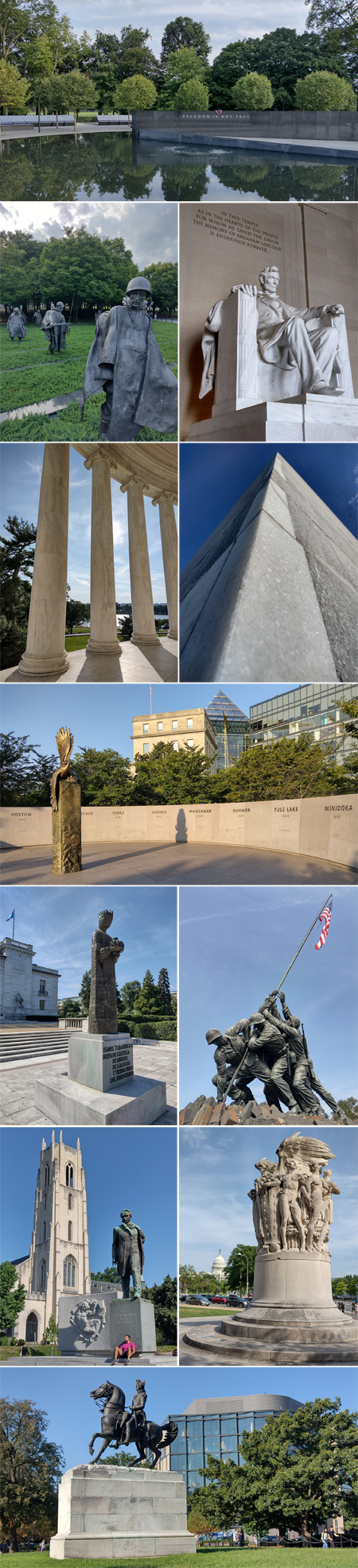Washington, DC, monuments, memorials