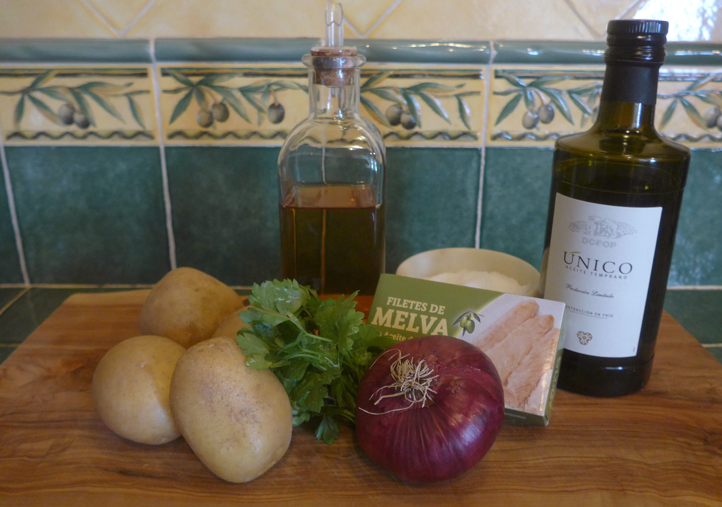 recipe, tapa, papas aliñás, Cádiz, ingredients