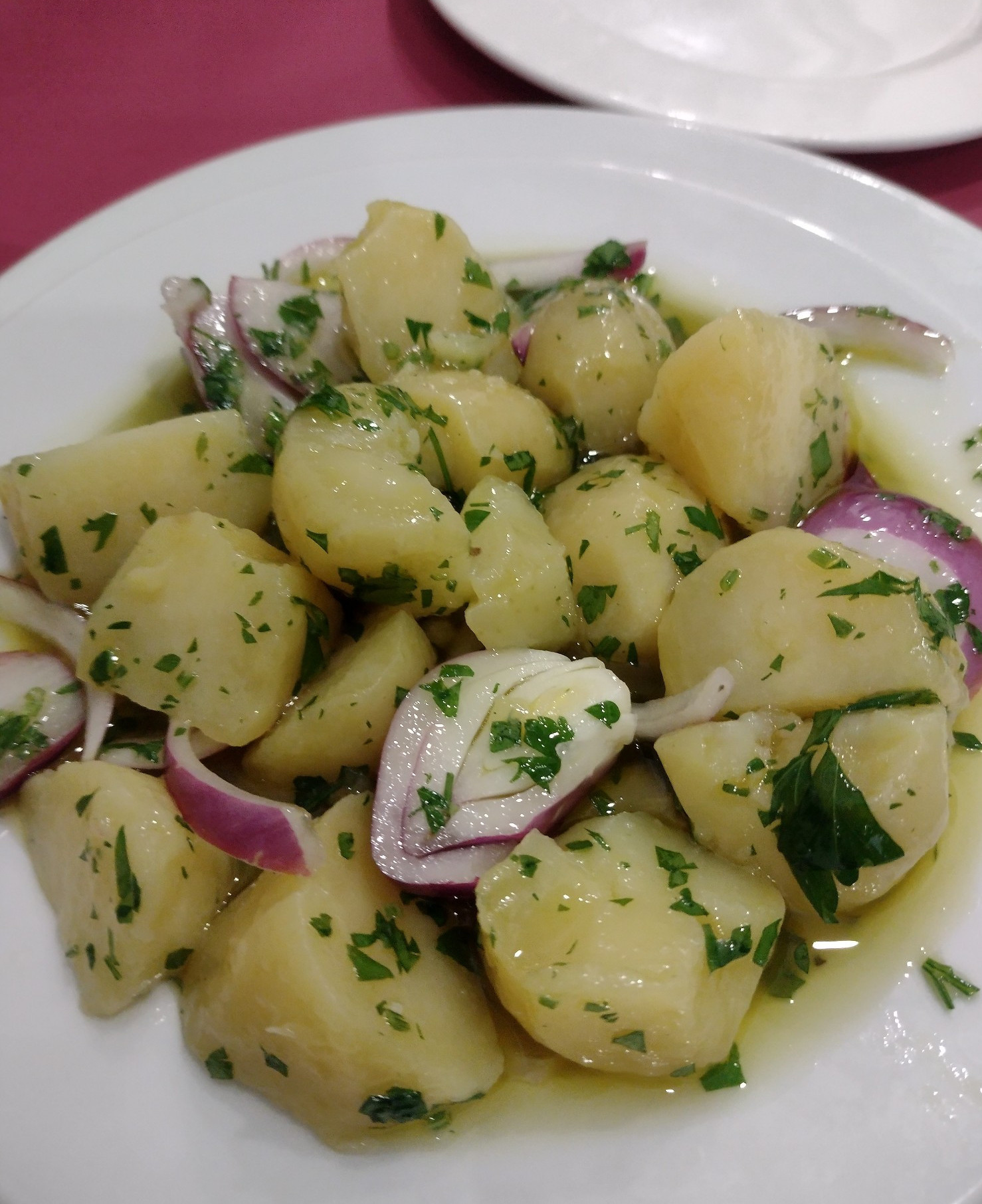 recipe, tapa, papas aliñás, Cádiz, Casa Rafael