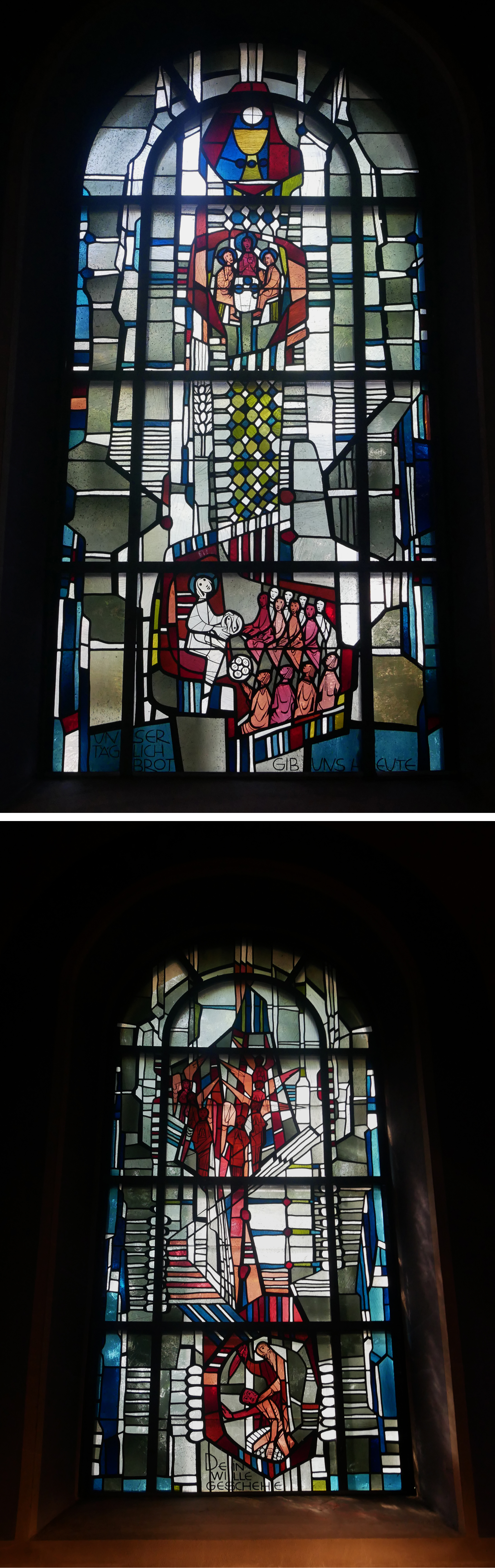 Düsseldorf, St. Antonius un Benediktus, stained glass, Glasmalerei