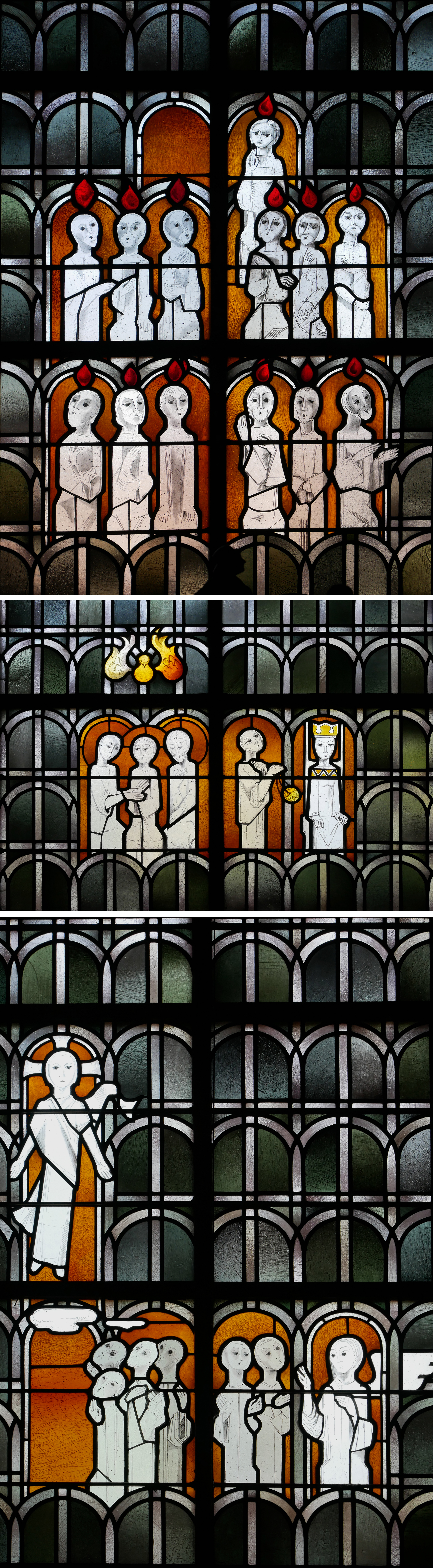 Köln, St. Maria im Kapitol, stained glass, Glasmalerei