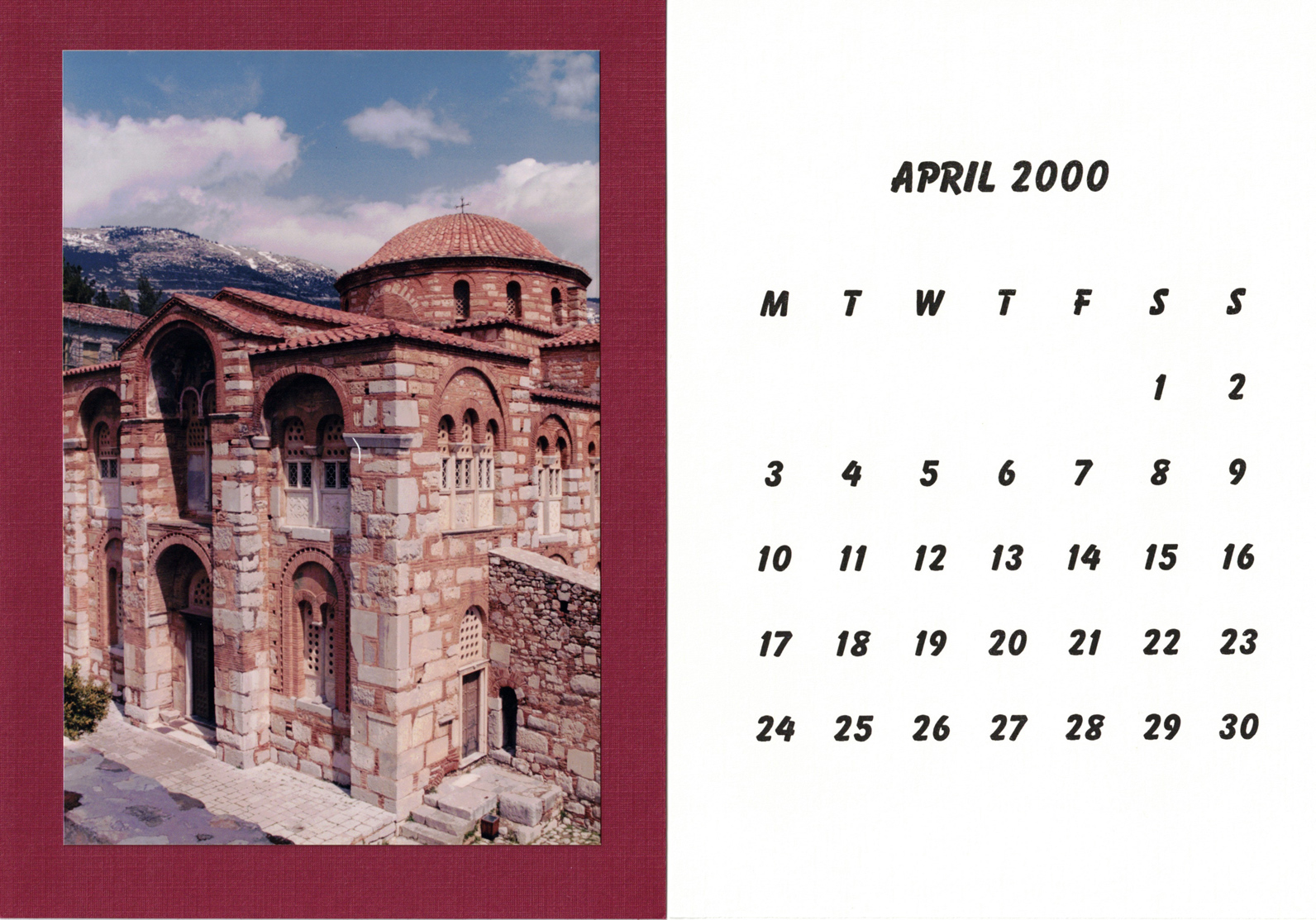 2000 calendar